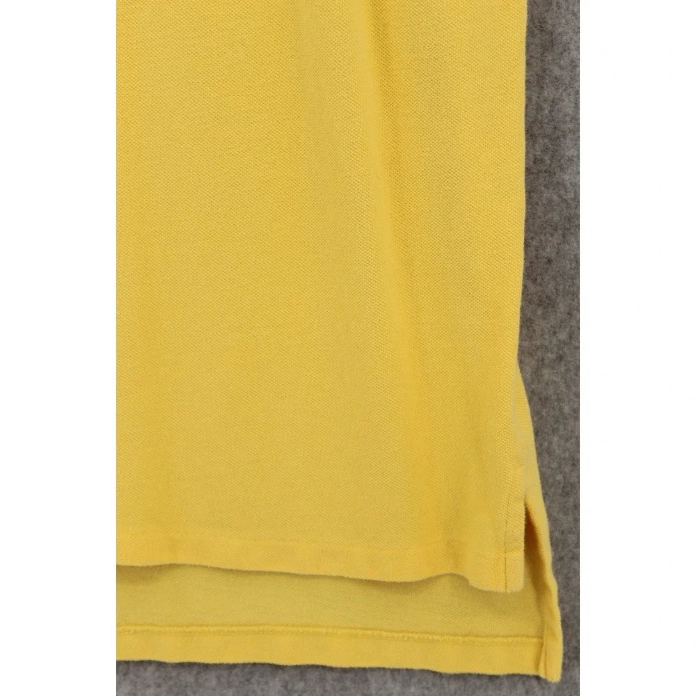 Polo Jeans Co. Ralph Lauren Top Mens Large Yellow Short Sleeve Preppy Flag
